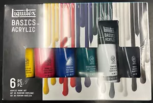 Liquitex Basics Acrylic Paint 6 x 118ml Color Set - Picture 1 of 2