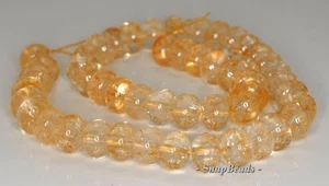 12X8MM CITRINE QUARTZ GEMSTONE RONDELLE LOOSE BEADS 7.5inch - Picture 1 of 1