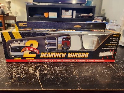 CIPA 2 In 1 Rearview Mirror 35000 Day/Night Mirror+Adjustable Blind Spot Mirror - Image 1 of 4