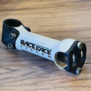 Retro Race Face System CNC Mountain Stem 1 1/8 Threadless 130 25.4 10 Deg White - Picture 1 of 7