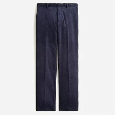 J. Crew Men's Ludlow Slim-fit Suit Pant English Cotton Corduroy Navy - $248 NWT - Image 1 of 4
