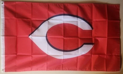 Cincinnati Reds MLB Baseball Flag Double Side Print 3x5 Ft W/ Grommets  - Image 1 of 3