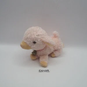 Shinada Company C0109 Bambola Giocattolo Peluche Capra Rosa 5" Giappone - Foto 1 di 9