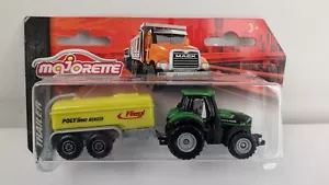 Majorette Die-cast Model Trailer Deutz-Fahr Tractor & FLIEGL Polyline New Sealed - Picture 1 of 10