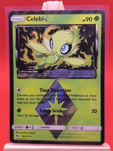 Celebi Prism Star 19/214 Lost Thunder Ultra seltene Holo Pokémon Karte *neu* - Bild 1 von 14