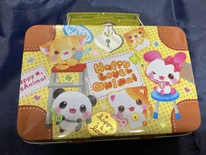Q-LiA Heisei Retro Memo Pad in Trunk Can Happy Love Animal Used - Picture 1 of 12