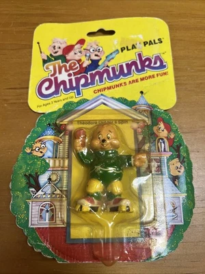 Vtg 1984 Ideal Alvin & The Chipmunks Play Pals  Theodore Out For A Spin 2.5" PVC - Image 1 of 4