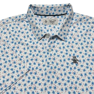 Penguin Men's XL Octopus Print Golf Polo Shirt Travel Casual Performance Sport - Picture 1 of 12