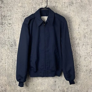 Vintage Military USAF AF Lightweight Jacket Large 40 Blue Full Zip Men’s - Picture 1 of 11