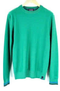Jersey de punto de algodón de lana verde L Scotch & Soda Ams Couture para hombre - Imagen 1 de 6