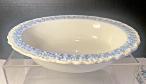 VINTAGE WEDGWOOD QUEENSWARE LAVENDEL AUF CREME OVAL GEMÜSESCHALE ETRURIEN & BARLASTON - Bild 1 von 8