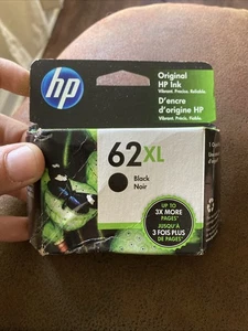 GENUINE HP 62XL Black & HP 62 Tri-Color Ink Cartridge New In Box Exp 2022 - Picture 1 of 5