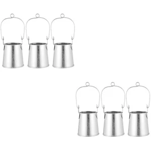  2 PCS Gartentöpfe Rustikale Vase Dekorativer Blumenhalter Blumeneimer - Bild 1 von 12