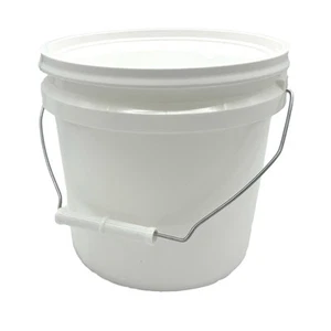 1 Gallon Bucket with Lid and Handle - Water Tight Paint Pail - Multi Use Util... - Picture 1 of 2