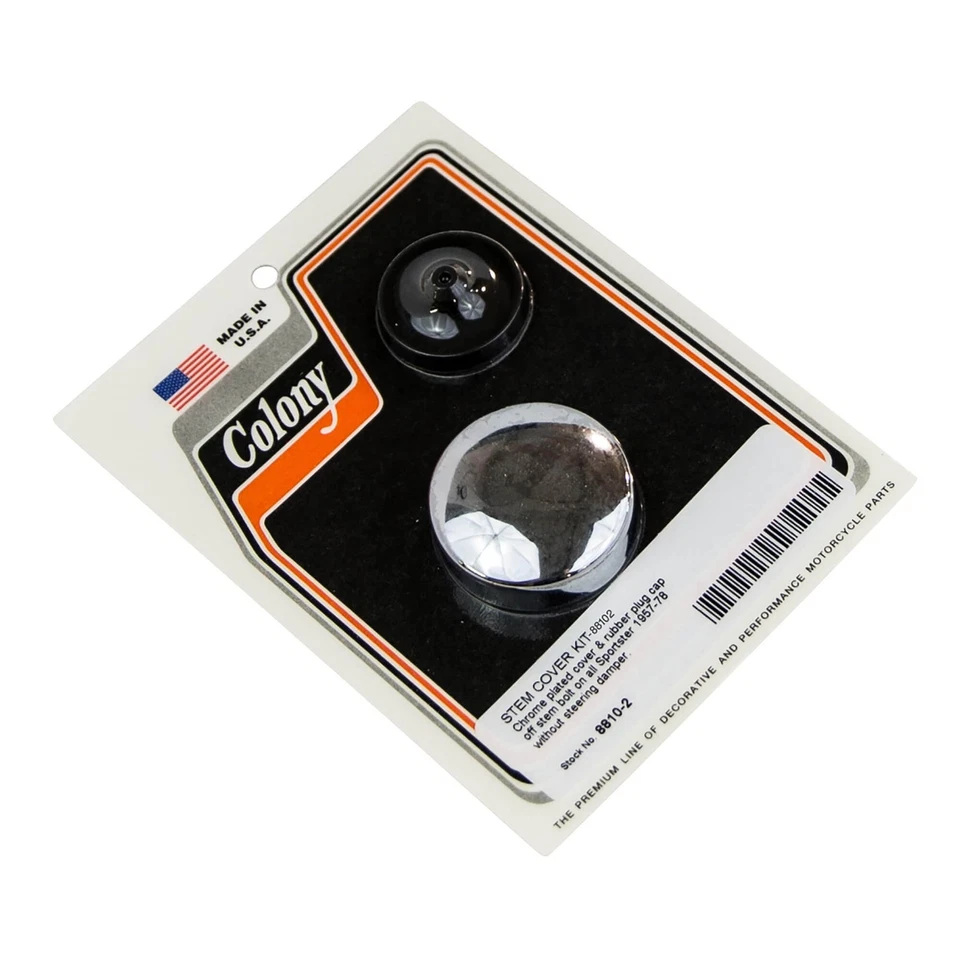 #8810-2 Kit de cubierta de vástago 1957-1978 Harley-Davidson Sportster Chrome Colony Machine Foto 1 de 1