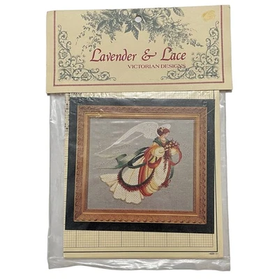 NOS Lavender & Lace Cross Stitch Pattern "Angel of Autumn" L&L 30 (c 1994) - Image 1 of 3