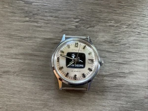 Vintage John Deere Self Winding Watch Face 25 Jewels No Band - Bild 1 von 8