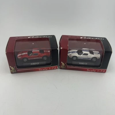 LOTE Modelo Ford GT Yat Ming 2005 Diecast Escala 1/72 Rojo/Blanco Foto 1 de 4