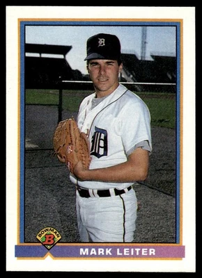 1991 Bowman Mark Leiter Rookie Detroit Tigers #138 - Image 1 of 2