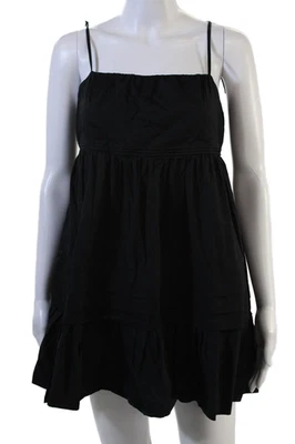 Женский сарафан Ramy Brook черный квадратный вырез без рукавов хлопок спандекс размер S - Изображение 1 из 4