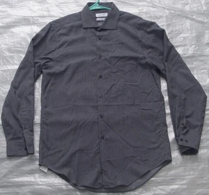 Calvin Klein Langarmhemd grau geknöpft Slim Fit 15 1/2 32/33 gestreift - Bild 1 von 5