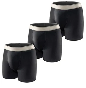 Carer 3er-Pack Waschbare Inkontinenz Pants Männer aus Baumwolle mit 150 ml Black - Bild 1 von 3