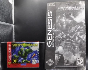 Vectorman (Sega Genesis) [Carrito+Manual] - Sin estuche, probado y funcionando - Imagen 1 de 5