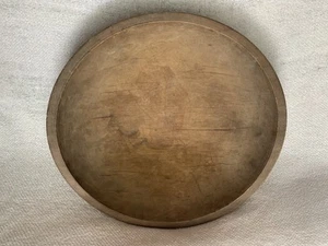 Antique Wooden Dough Bowl 12.5 X 12 Turned Primitive 3 inches deep - Bild 1 von 7
