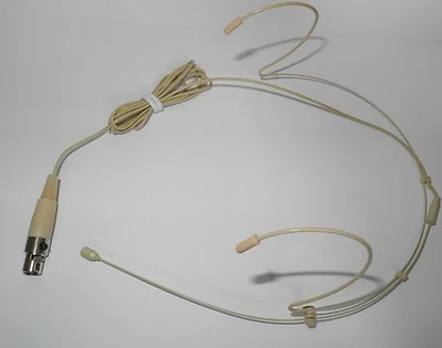 Dual ear Headset Head For Samson AKG Wireless Microphone Sets TA3F 3pin Mini XLR - Image 1 of 4