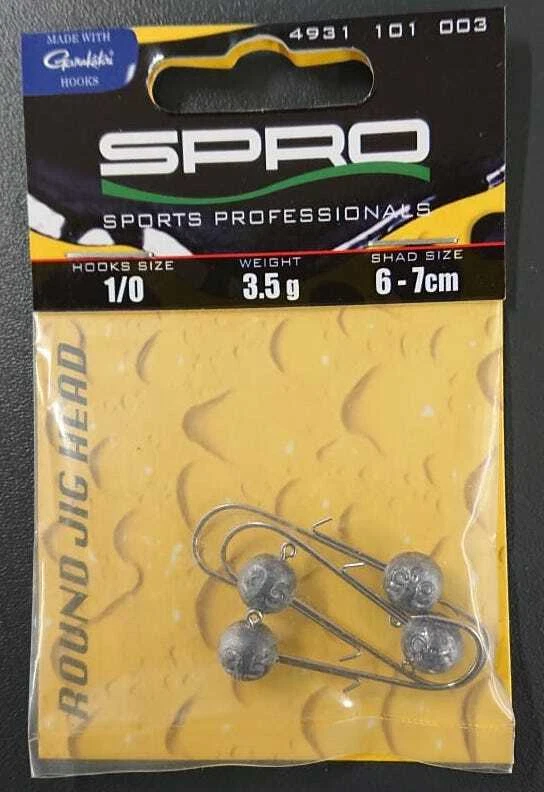 Spro Gamakatsu Round Jighead Jig 22 Gr. 1/0 3,5g Jigkopf Head Jigkopfhaken NEW