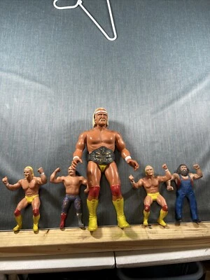 Lote de figuras de lucha libre WWF LJN TAG TEAM EE. UU. HULK HOGAN & Hillbilly Jim años 80 LOTE Foto 1 de 4
