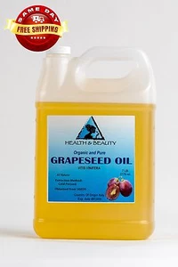 GRAPESEED OIL ORGANIC by H&B Oils Center COLD PRESSED PREMIUM 100% PURE 7 LB - Picture 1 of 12