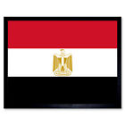 Egypt National Flag World Flags Country Poster Framed Wall Art Picture Print 9X7