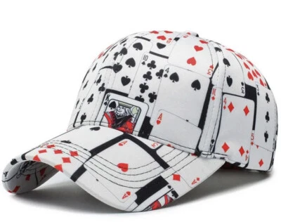 BASECAP KARTENSPIELER HIPHOP HUT WINDDICHT STAUBDICHT BASE KAPPE CAP POKERN - Bild 1 von 4