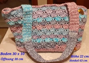 Tasche/Schultertasche gehäkelt - Bild 1 von 2