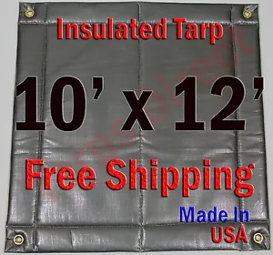 10' x 12' telone poli isolato 1/4" nucleo schiuma calcestruzzo imbottitura parete cuscino forno - Foto 1 di 1