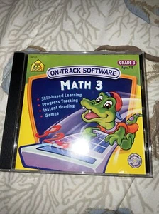 Software PC School Zone Math Grade 3 Ages 7-8 On-Track - Picture 1 of 4