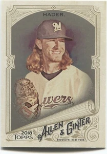 Josh Hader SP 2018 Allen & Ginter Silver Glossy Hot Box - Milwaukee Brewers- #348 - Imagen 1 de 1