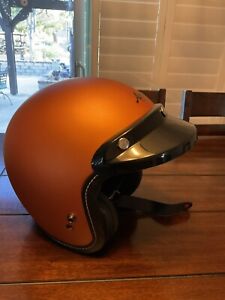 ARAI Classic V 3/4 Motorcycle Helmet Copper Matte Small With Sun Visor