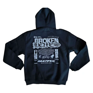 Multiply Apparel Broken Homes Herren Hoodie Kapuzenpullover Gr.L Schwarz NEU - Bild 1 von 4