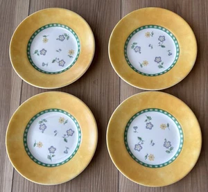Corningware "Classical Garden" Yellow saucers, Set of 4, 6.25" Excellent Cond. - Picture 1 of 5