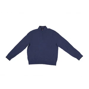 Suéter Michael Kors Hombres Cuarto Cremallera Medianoche Talla 2XL - Imagen 1 de 2