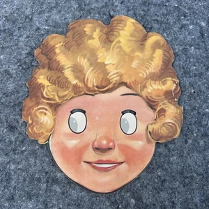 1930's LITTLE ORPHAN ANNIE PAPER FACE MASK Ovaltine Famous Artists Syndicate -B - Picture 1 of 9
