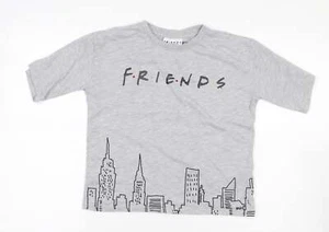 George Girls Grey Polyester blend T-Shirt Size 9-10 Years - - Picture 1 of 12
