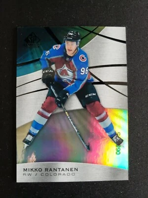 19-20 UD SP Game Used Mikko Rantanen Rainbow Parallel /275 - Image 1 of 2