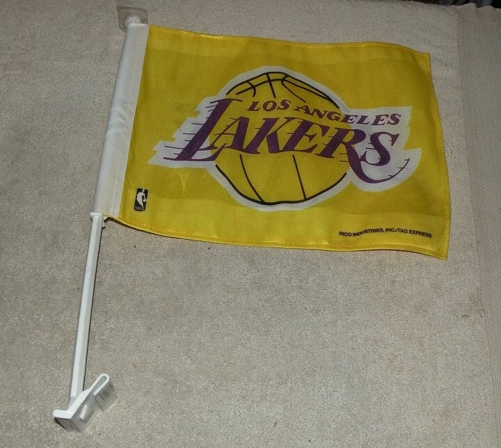 Rico Industries NBA Los Angeles Lakers Bandera Ventana Coche 14 Pulgadas x 11 Pulgadas Foto 1 de 1