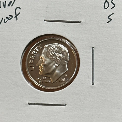 2005 S Silver Proof Roosevelt Dime (Free Shipping) Cover