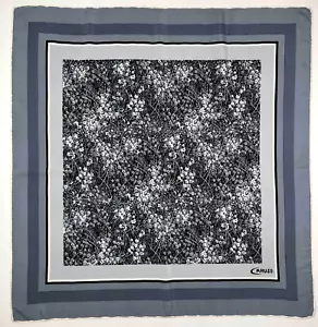 CARUSO VINTAGE '70 Foulard Seta Grande Elegante Fiorato Big Silk Scarf 85 x 82 - Bild 1 von 6
