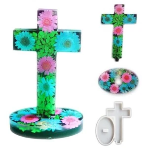 Silicone Mold Vintage Cross Plaster Molds Resin Silicone DIY Molds HOT! P2K8 - Picture 1 of 13