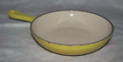 Vintage Le Creust Small Yellow Cast Iron Frying Pan #14 6.5"